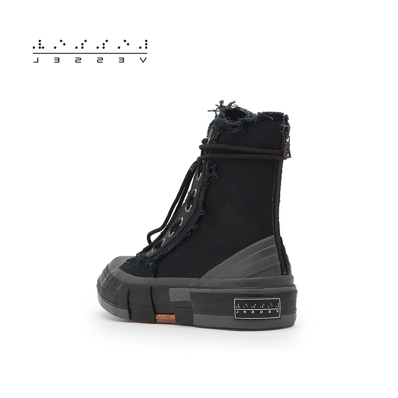 xVESSEL High Top Cotton Sneakers For Yohji Yamamoto