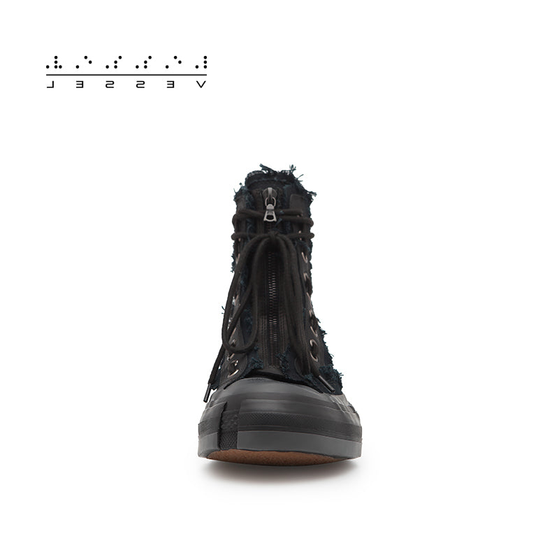 xVESSEL High Top Cotton Sneakers For Yohji Yamamoto