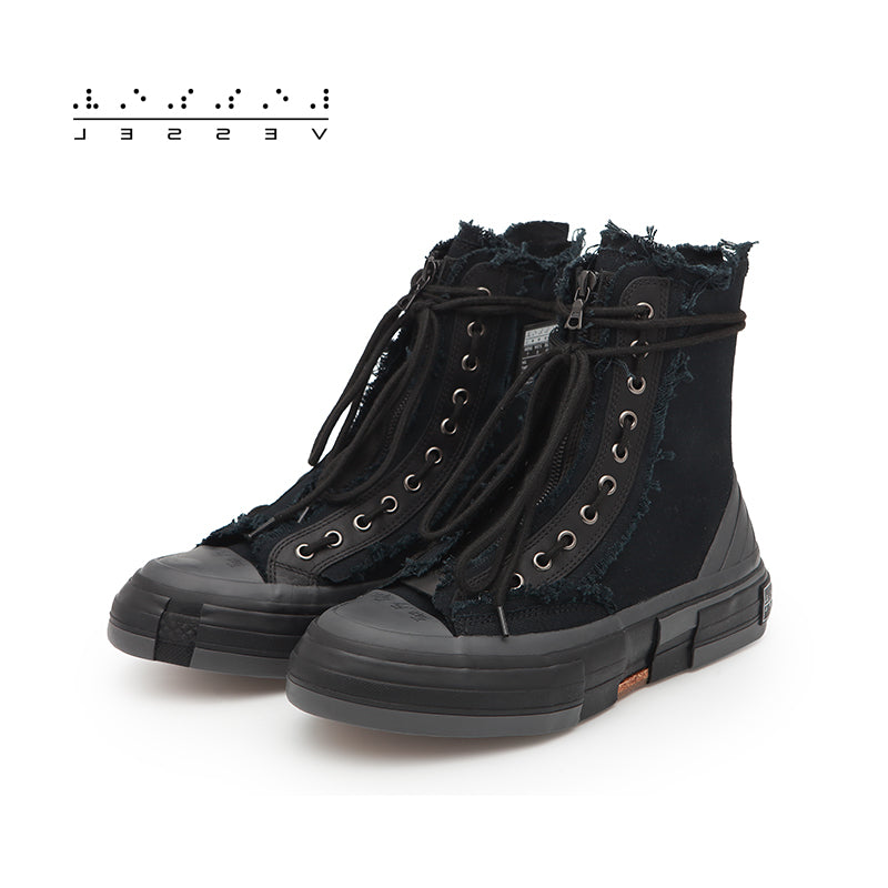 xVESSEL High Top Cotton Sneakers For Yohji Yamamoto