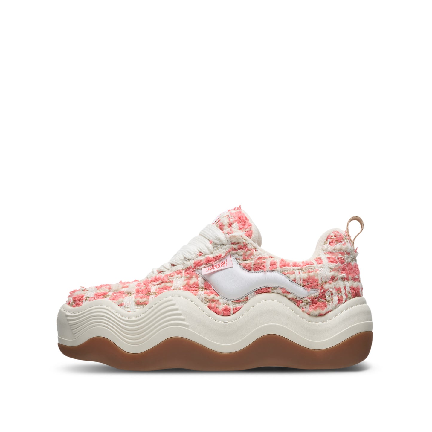 XHEYDAY Triple Wavy Pink Tweed